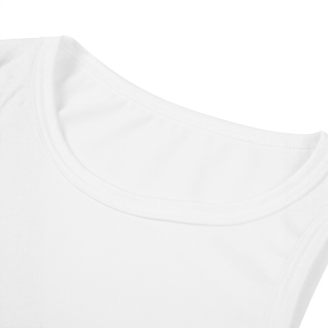 Damen Crop-T-Shirt mit kreativem Schriftzug und Schleifendetail R&B