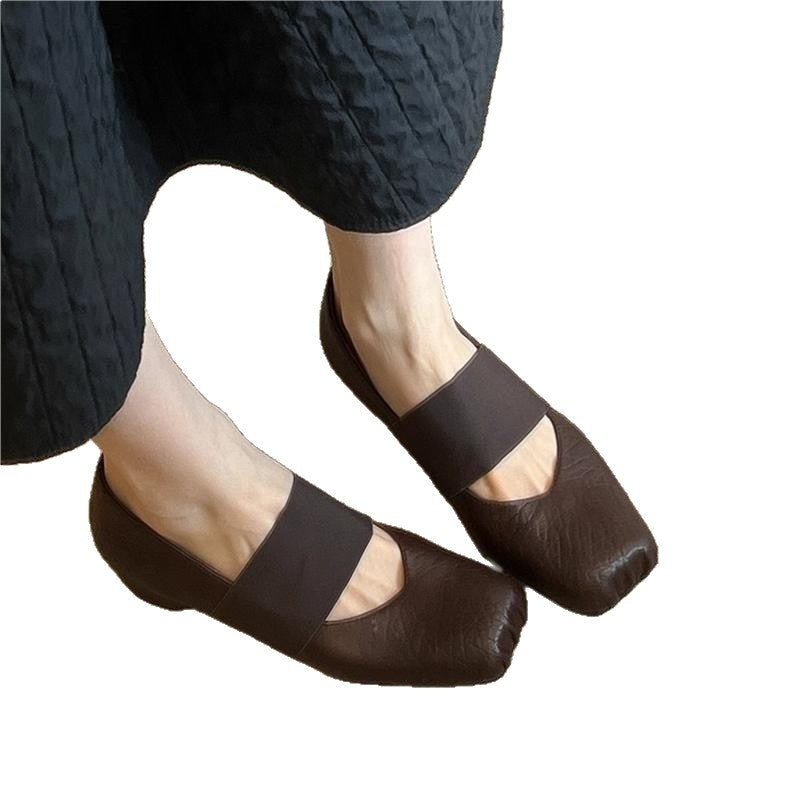 Damen moderne Slingback Ballerinas mit elastischem Riemendesign R&B