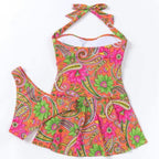 Damen Bademode mit romantischem Paisleymuster R&B