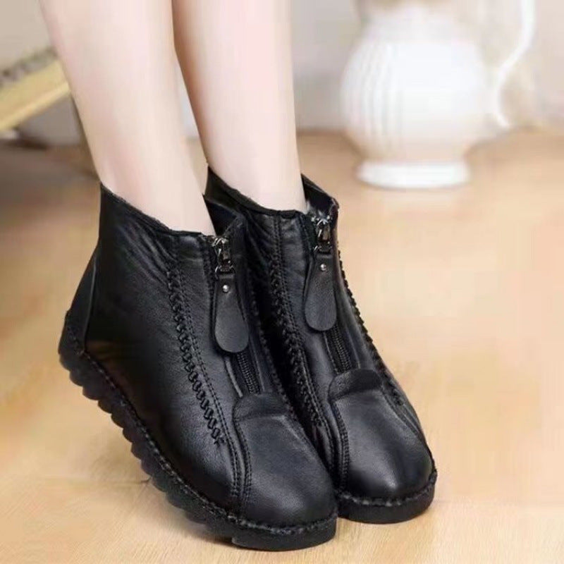Damen Winterstiefel mit robuster Sohle und warmem Futter R&B