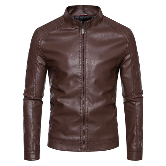 Herren jacke mit modernem Stehkragen und stylischem Steppmuster R&B