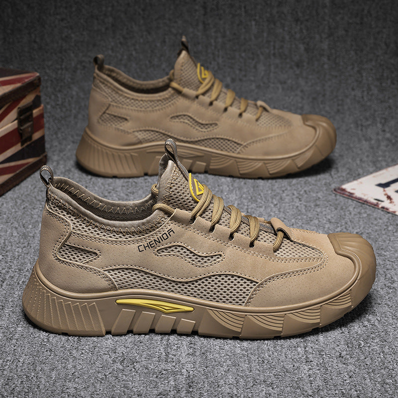 Herren Sportliche Mesh-Sneaker mit robustem Sohlenprofil und dämpfender Technologie R&B