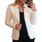 Damen Bikerjacke mit innovativem Schnitt und praktischen Reißverschlussdetails R&B