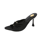 Damen Slingback-Pumps mit raffinierter Faltenapplikation und geschwungenem Absatz R&B