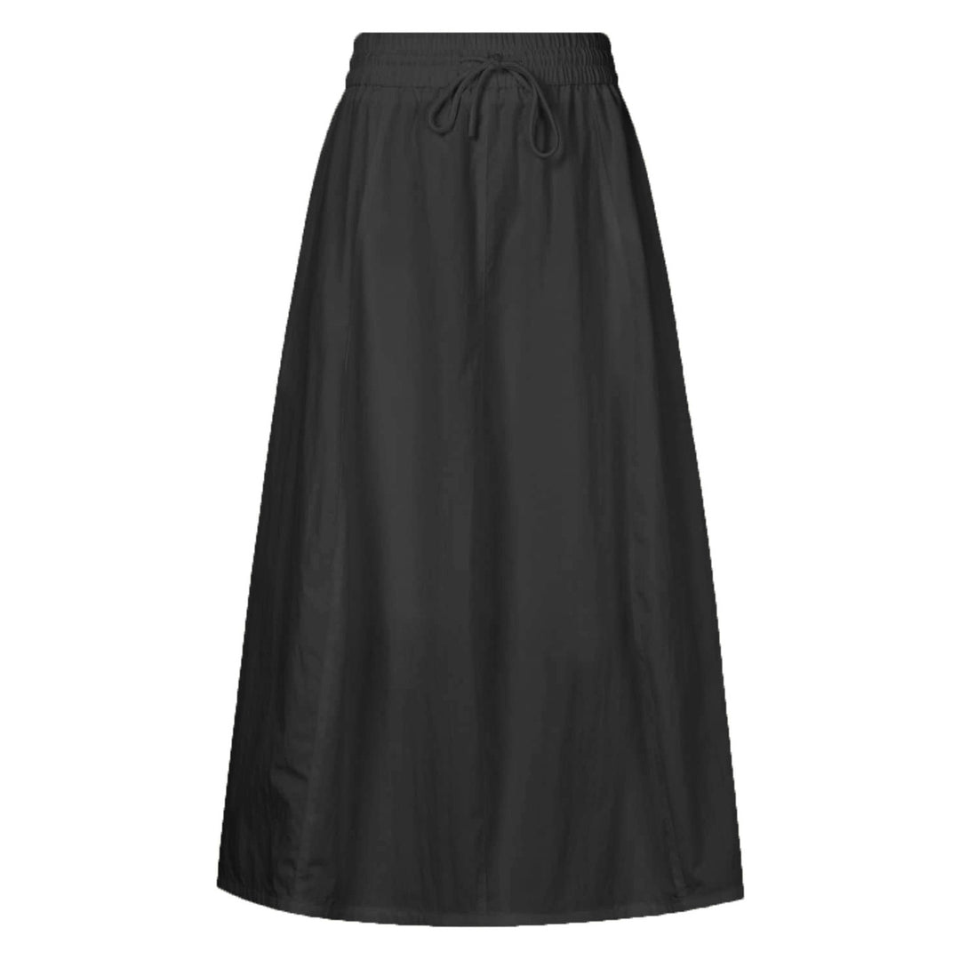 Damen maxilanger Rock mit elastischem Taillenbund und leichtem Material R&B