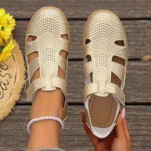 Damen Atmungsaktive Riemensandalen mit verstellbarem Klettverschluss R&B