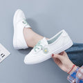 Damen Sneaker mit floralem Stickdesign und atmungsaktivem Obermaterial