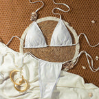 Damen Triangel-Bikini mit glitzernden Verzierungen R&B