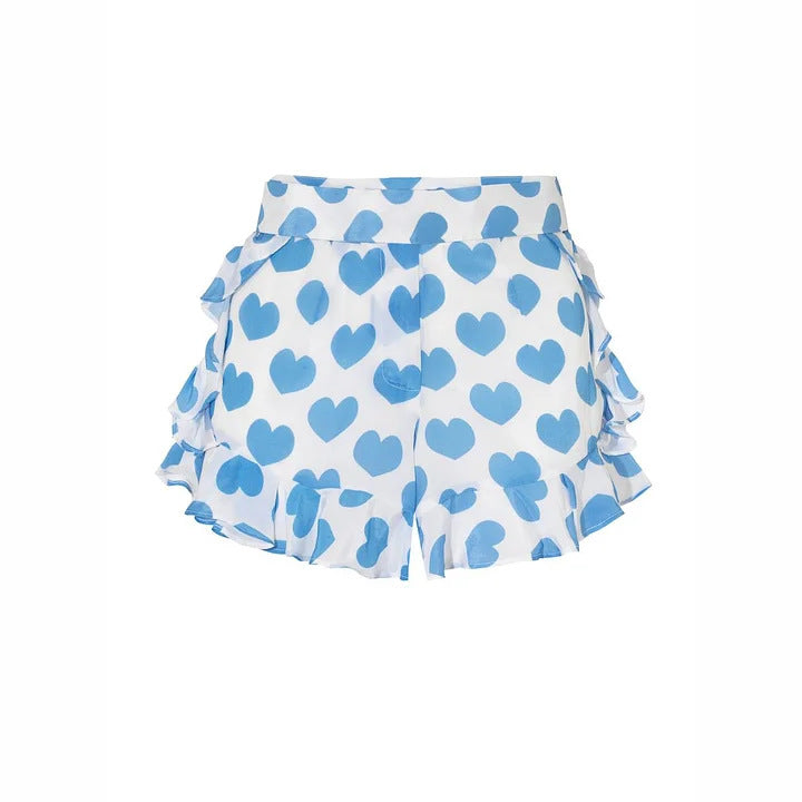 Damen Bikiniset mit Bandeau-Oberteil und Rüschenshorts R&B