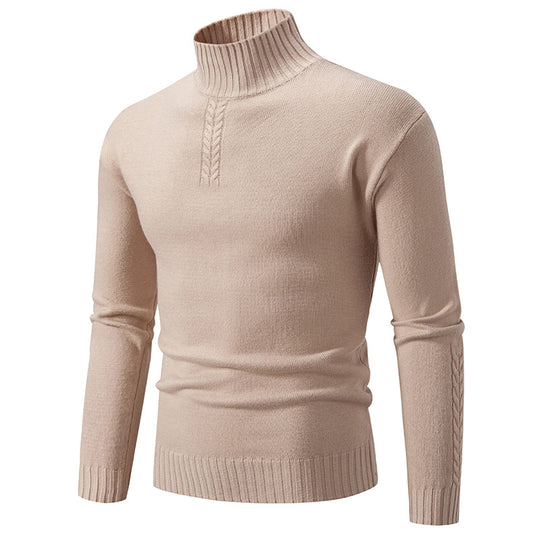 Herren Rollkragenpullover aus grobem Strick R&B