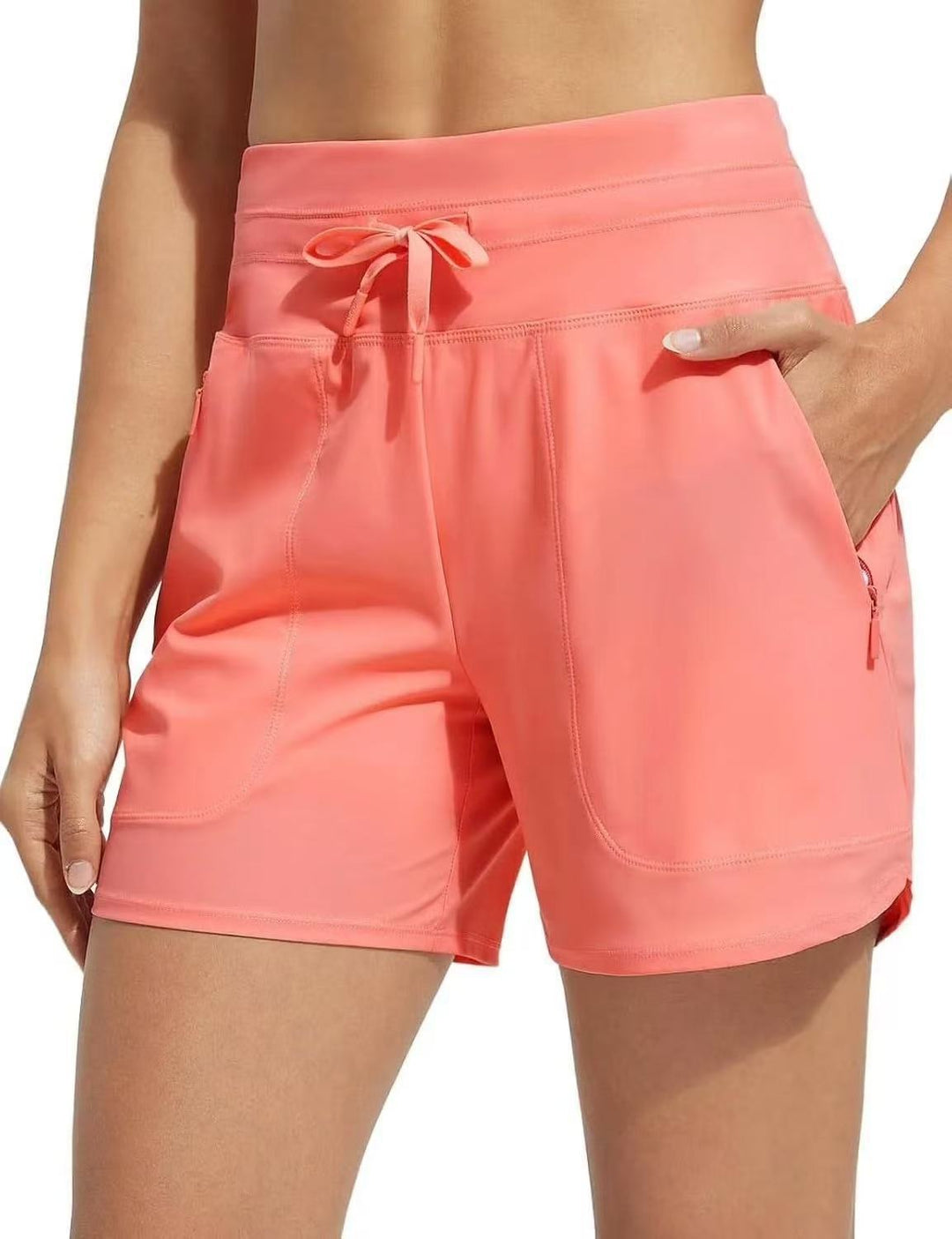 Damen Performance aktive Shorts mit integriertem Boxershorts-Futter R&B