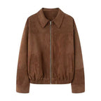 Damen lässige Echtjacke R&B