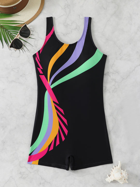 Damen Sportlicher Schwimmanzug R&B