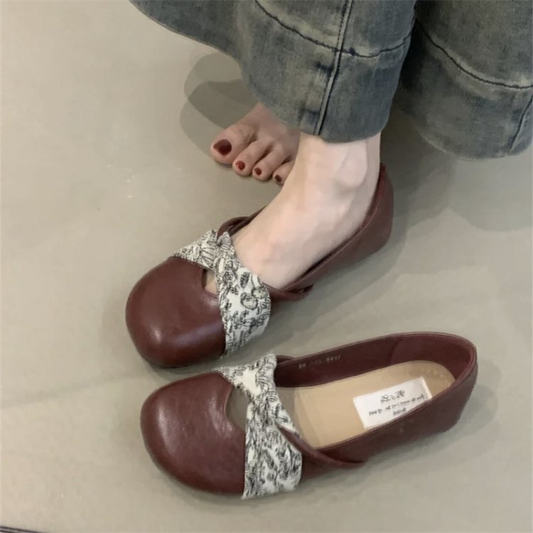 Damen Ballerinas mit floralem Riemendesign und komfortablem Fußbett R&B