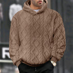Herren Kuscheliger Hoodiepullover mit strukturiertem Design und modernem Schnitt R&B
