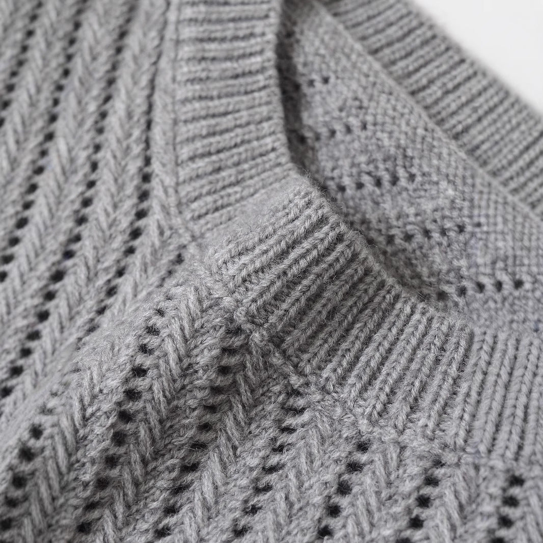 Damen Pullover im strukturierten Strickdesign R&B