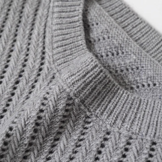 Damen Pullover im strukturierten Strickdesign R&B