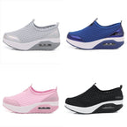 Damen Bequeme Slip-On Sneakers mit atmungsaktivem Obermaterial und dämpfendem Fußbett