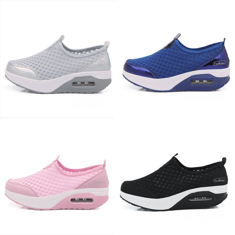 Damen Bequeme Slip-On Sneakers mit atmungsaktivem Obermaterial und dämpfendem Fußbett