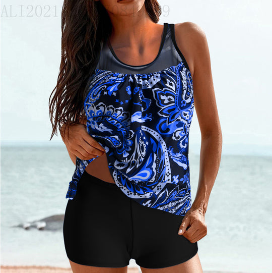 Damen Sportliches Strandoutfit mit modischer Raffung R&B