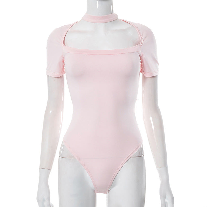 Damen athletischer Body mit schulterfreiem Design R&B