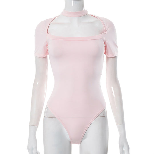 Damen athletischer Body mit schulterfreiem Design R&B