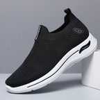 Damen Komfortable Slip-On Sneakers mit atmungsaktivem Strick-Obermaterial R&B
