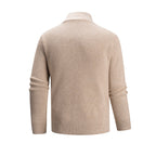Herren Rollkragenpullover mit modernem Reißverschluss