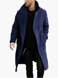 Herren eleganter Mantel mit breitem Kragen R&B