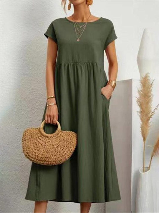 Damen Maxikleid aus leichtem, luftdurchlässigem Stoff R&B