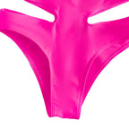 Damen Einteiler Badeanzug mit avantgardistischen Cut-out-Details R&B
