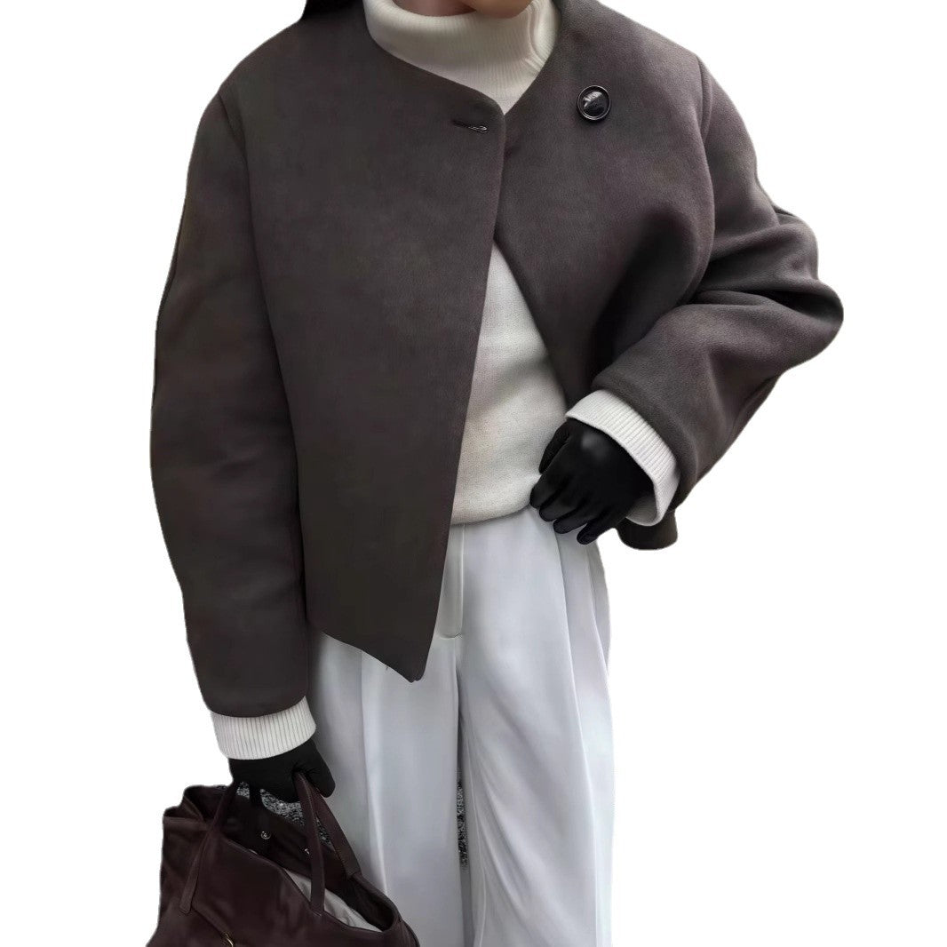Damen Schulterjacke mit voluminösen Ärmeln und schickem Schnitt R&B