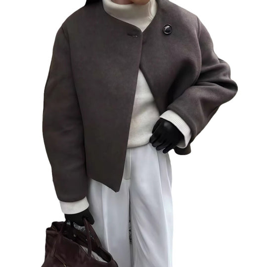 Damen Schulterjacke mit voluminösen Ärmeln und schickem Schnitt R&B