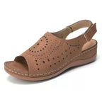 Damen Komfortable Sandalen mit modischem Cut-Out Design und anatomischem Fußbett R&B