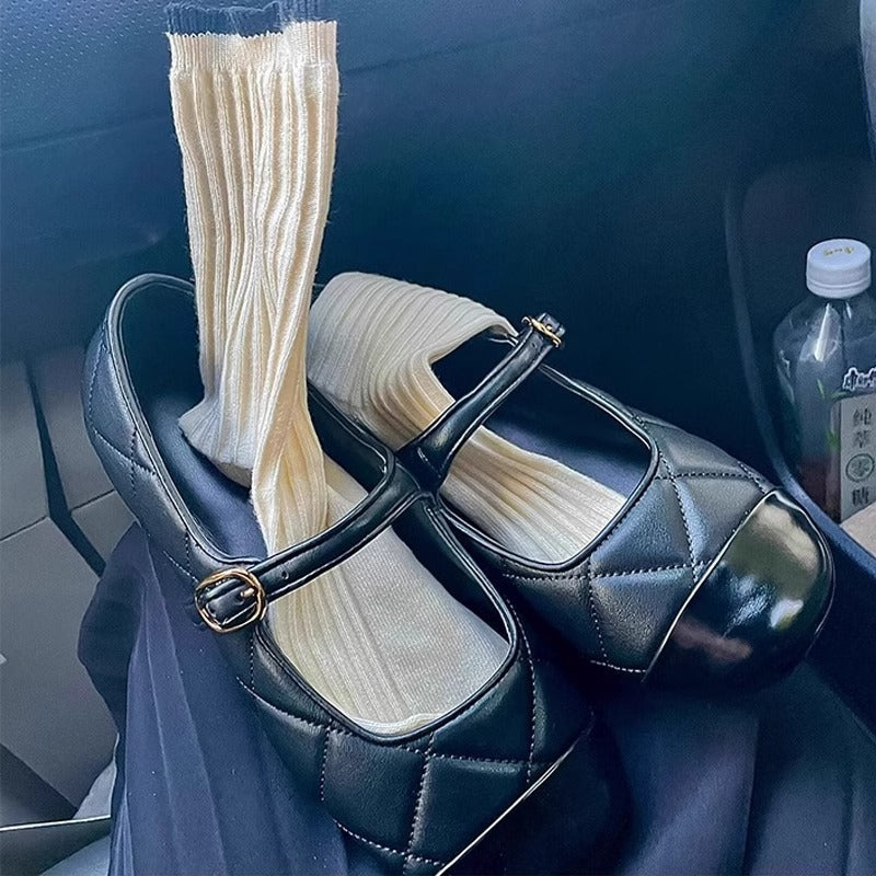 Damen Ballerinas mit Riemen und gepolsterter Innensohle R&B