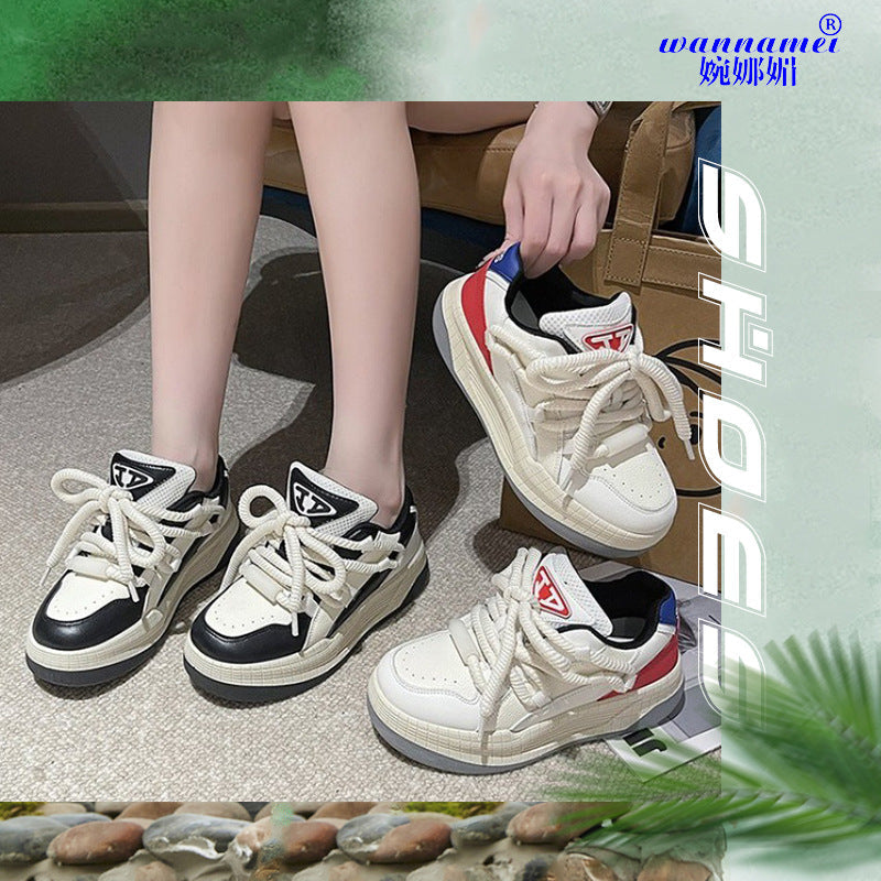 Damen Sportliche Sneaker im modernen Design mit dicker Sohle R&B