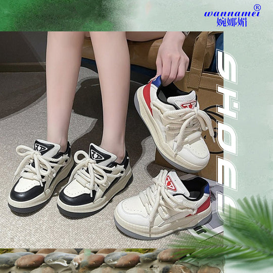 Damen Sportliche Sneaker im modernen Design mit dicker Sohle R&B
