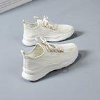 Damen atmungsaktive Freizeitsneaker mit innovativem Netzdesign und rutschfester Sohle R&B