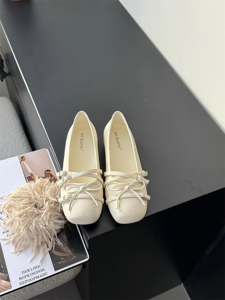 Damen elegante Ballerinas mit modischen Riemchen und komfortabler Sohle R&B