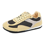 Damen Sportliche Sneaker mit atmungsaktivem Mesh und weichem Velours R&B