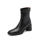 Damen Stiefeletten mit hohem Blockabsatz und eleganter Silhouette R&B