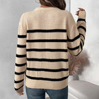 Damen Strickpullover mit Knopfleiste R&B