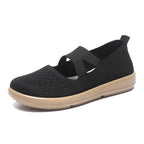 Damen leichte und atmungsaktive Ballerinas mit flexiblem Obermaterial R&B