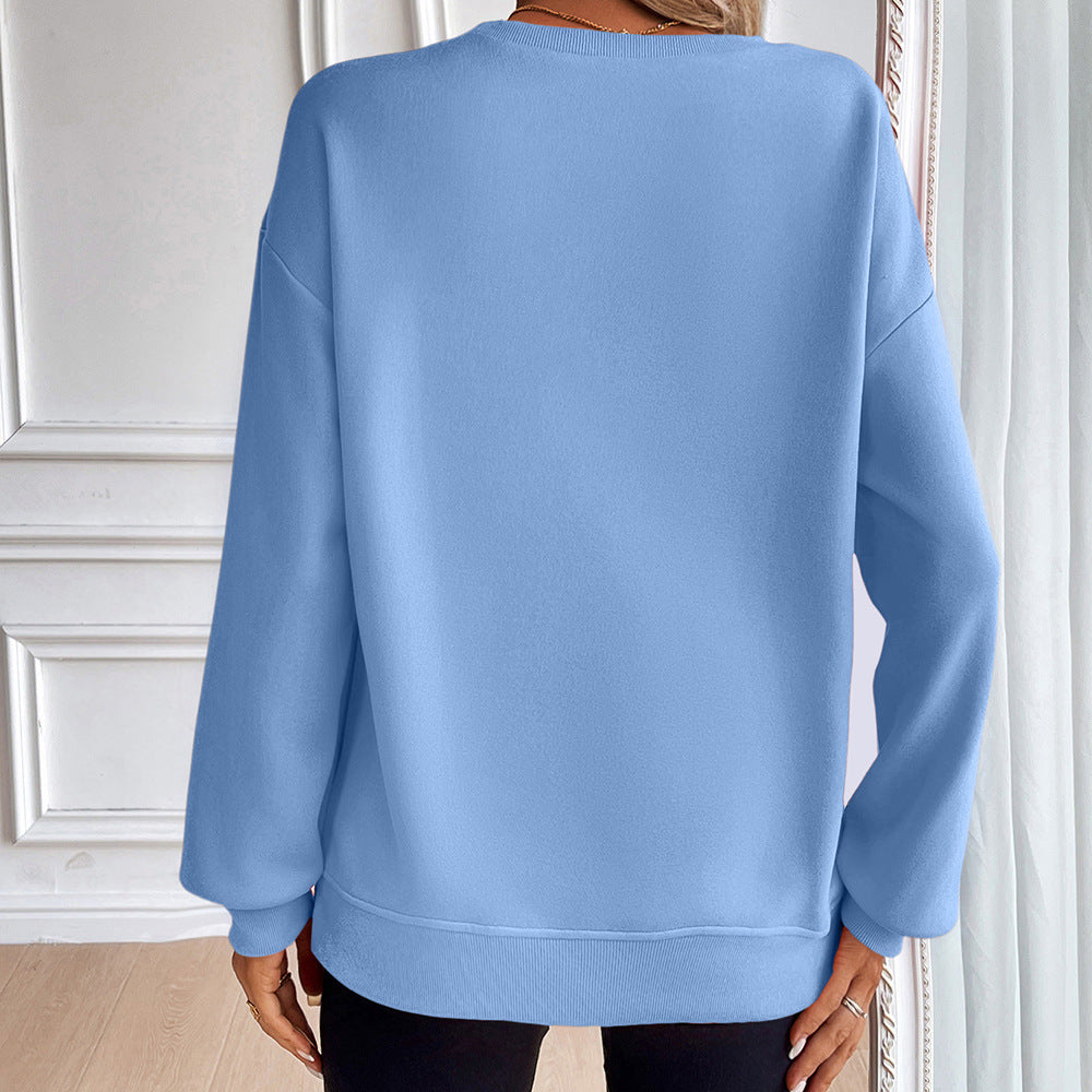 Damen Casual Sweatshirt mit Weichen Materialien und Lässigem Schnitt R&B