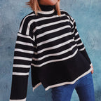 R&B | Gestreifter Strickpullover für Herbst & Winter