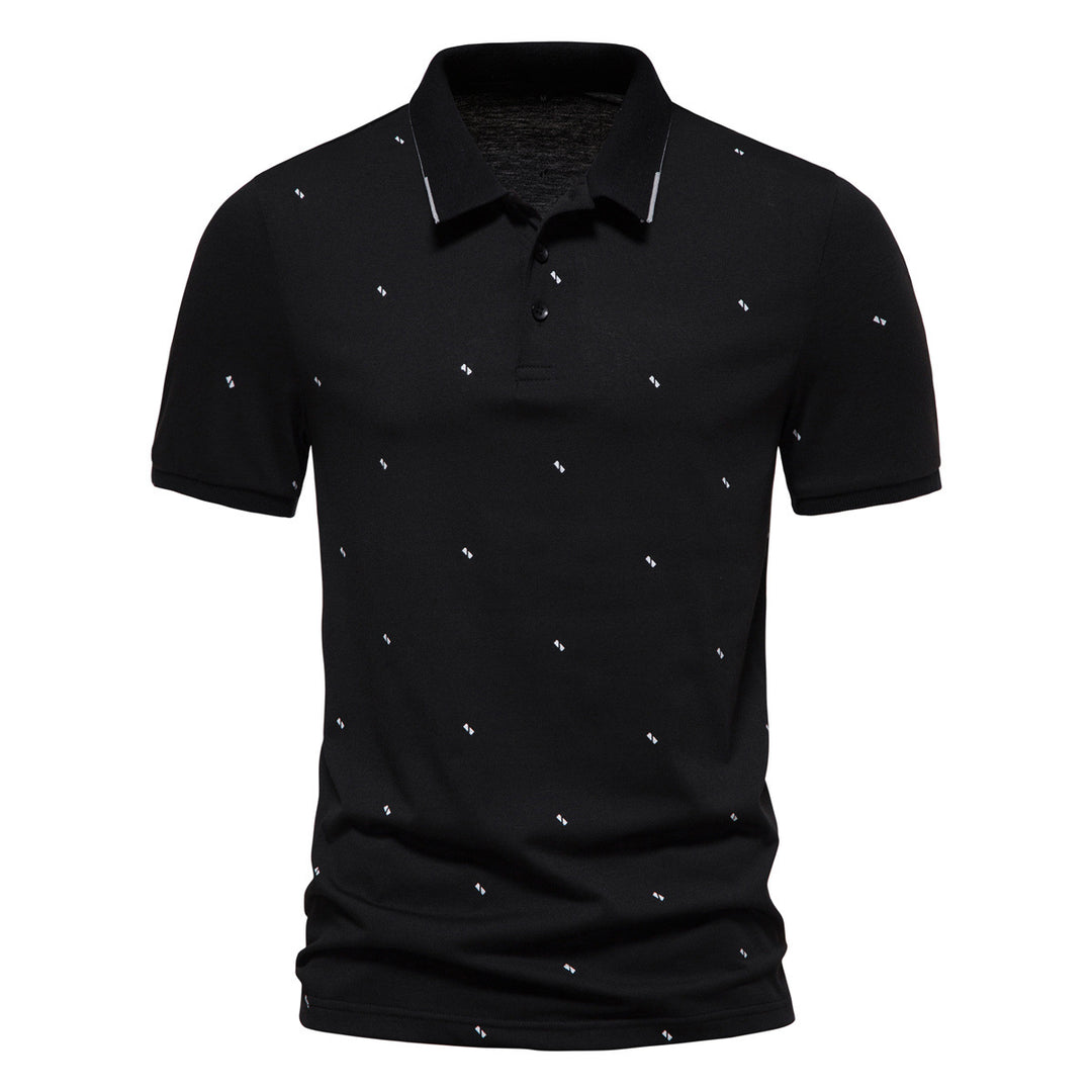 Herren Polohemd mit feinem Muster R&B