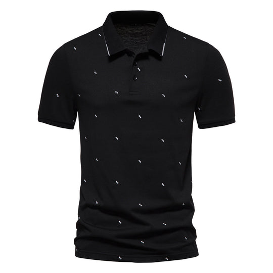 Herren Polohemd mit feinem Muster R&B