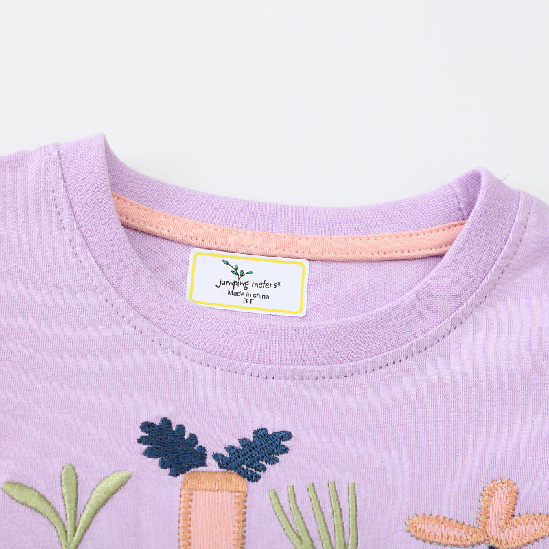 Mädchen Kleid mit floralem Stickdesign und Tüllrock R&B