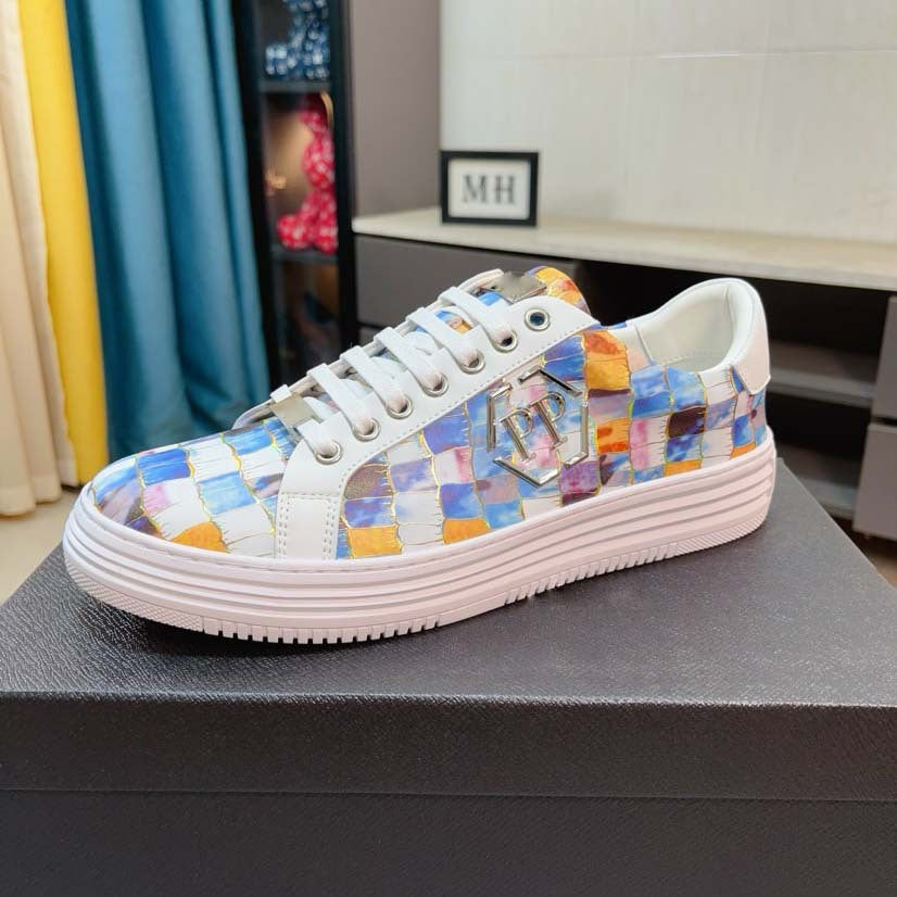 Damen Sneakers mit trendigem Krokodil-Leder-Design und modischem Akzent R&B