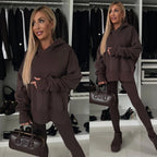 Damen gemütlicher Hoodie mit Leopardenmuster